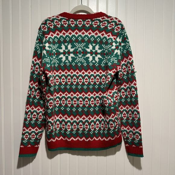 33 Degrees Sloth Christmas Sweater Mens Small Ugly Christmas Sweater - Picture 5 of 5